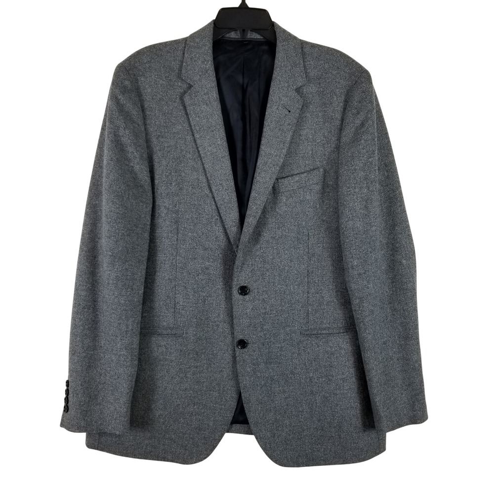 J.Crew Ludlow Blazer Mens 44L Grey Yorkshire Tweed Wool Moon England 17972
